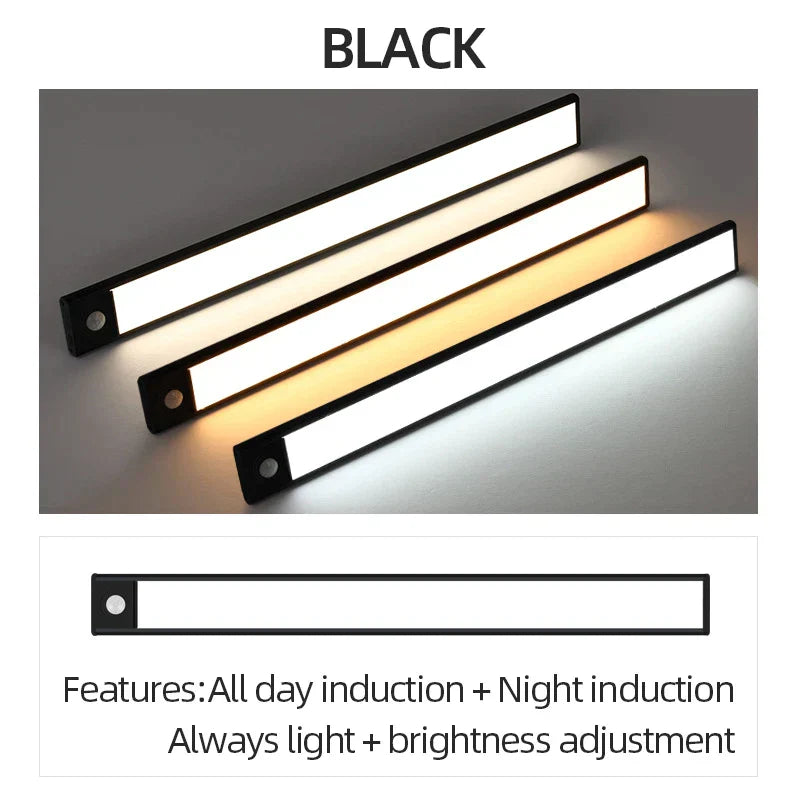 DecorBites™ 50cm Ultra-Thin LED Motion Sensor Cabinet Light for Kitchen, Bedroom, Closet