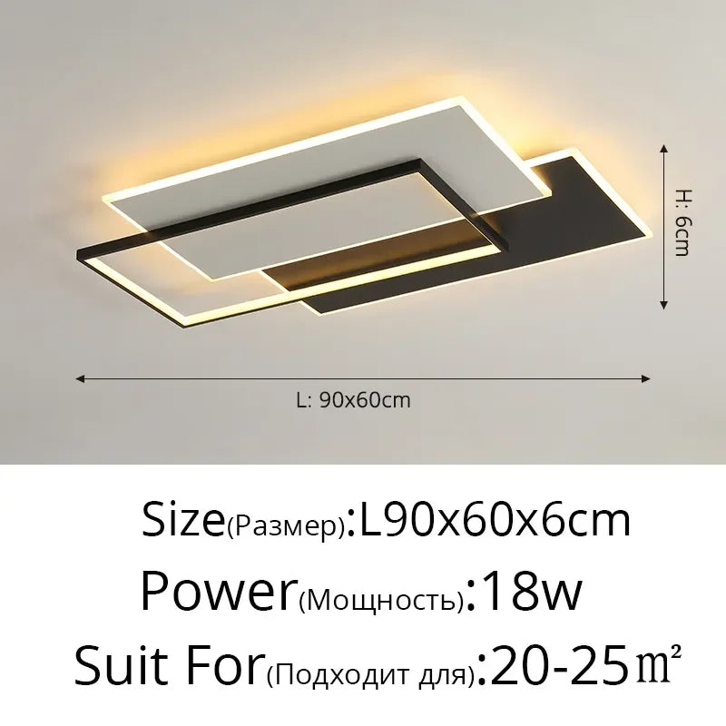 DecorBites™ ثريا LED: أضواء تعتيم عصرية لغرف المعيشة والطعام والمطبخ وغرف النوم والردهات المنزلية