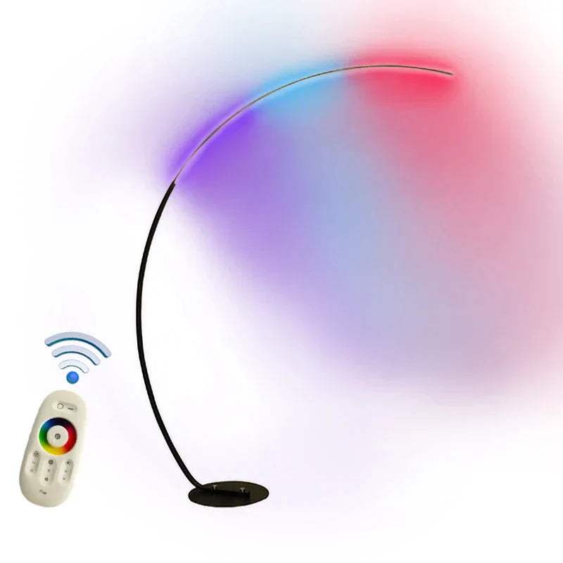 مصباح أرضي LED DecorBites™ قابل للتعتيم بجهاز تحكم عن بعد، بإضاءة RGB لغرفة المعيشة وغرفة النوم
