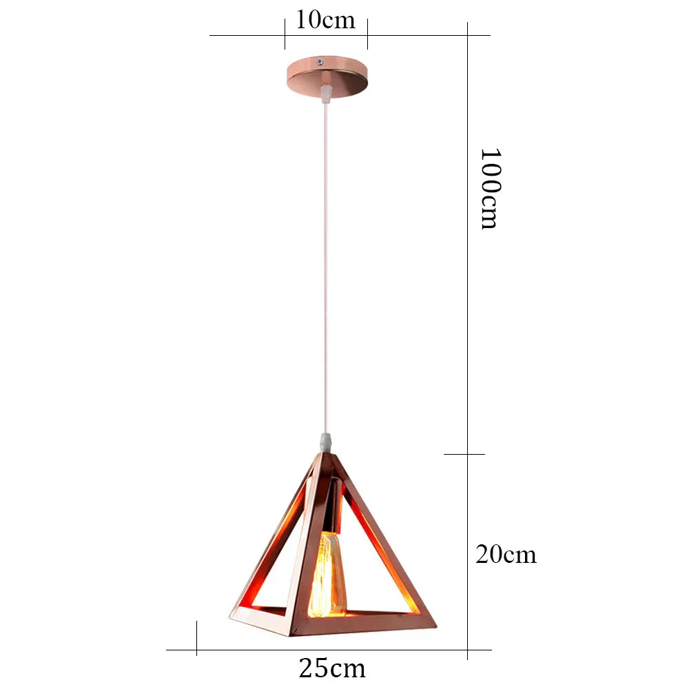 مصباح تعليق LED صناعي قديم طراز لوفت من DecorBites™ للمنزل وغرفة المعيشة والمطبخ