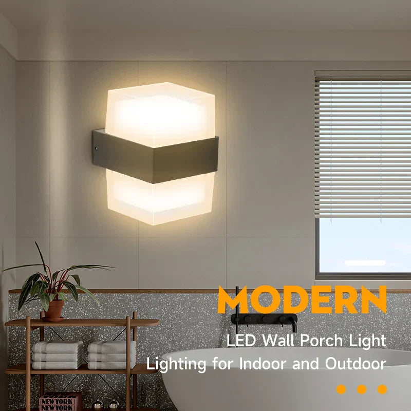 DécorBites™ Applique Murale LED pour la Maison et le Jardin, Luminaire d'Escalier Étanche