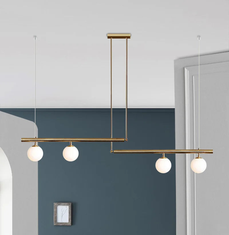 مصباح DecorBites™ LED خطي معلّق للمنزل، ثريا غرفة المعيشة بتصميم عصري بسيط