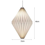 Nordic White Origami Paper Pendant Lamp Shade