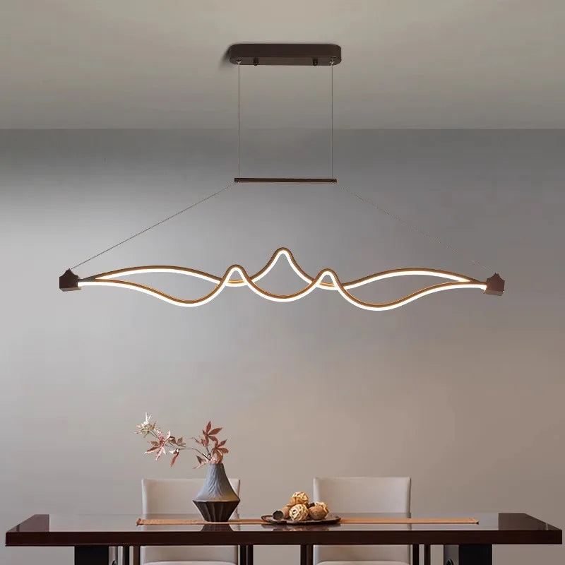 ثريات قلادة LED من DecorBites™ لديكور المنزل العصري والإضاءة الداخلية