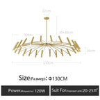 Minimalist Metal G9 Pendant Chandelier