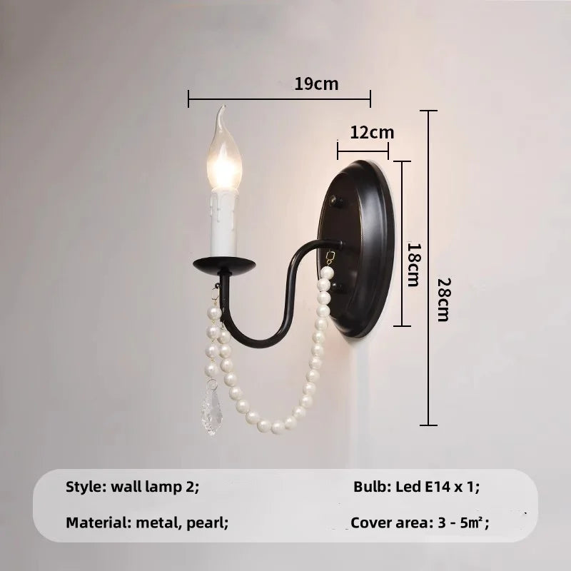 DecorBites™ Elegant Black Crystal Chandelier Pendant Light for Living Room