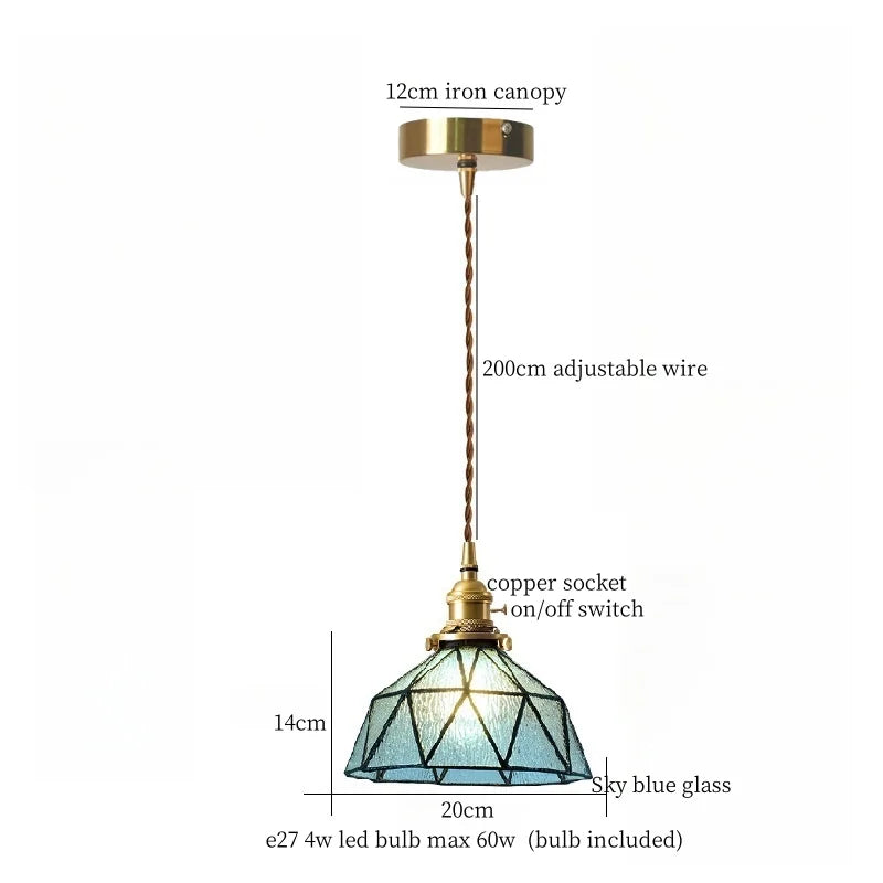 DecorBites™ Cream Glass LED Pendant Lamp - Nordic Minimalist Brass Hanging Light