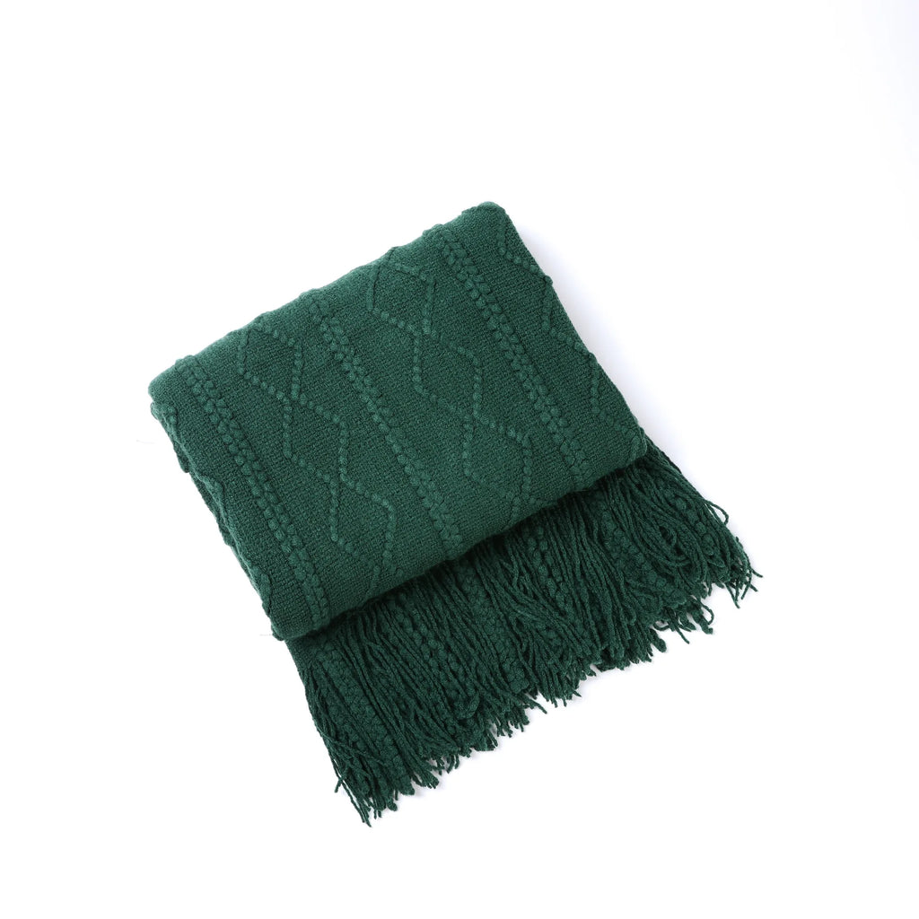 DecorBites™ Cozy Knit Throw Blanket