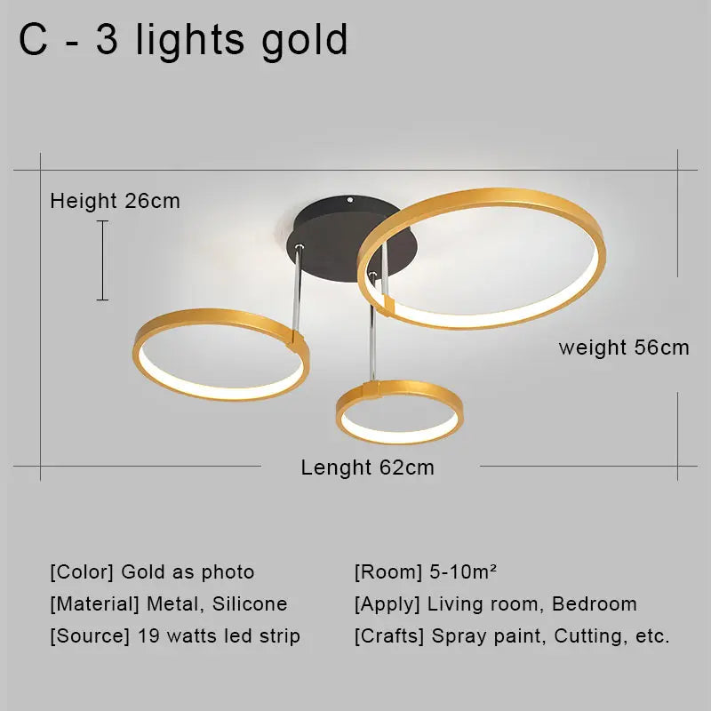 ثريا سقف LED DecorBites™ بجهاز تحكم عن بعد لغرفة المعيشة وغرفة النوم والمطبخ، لون أبيض