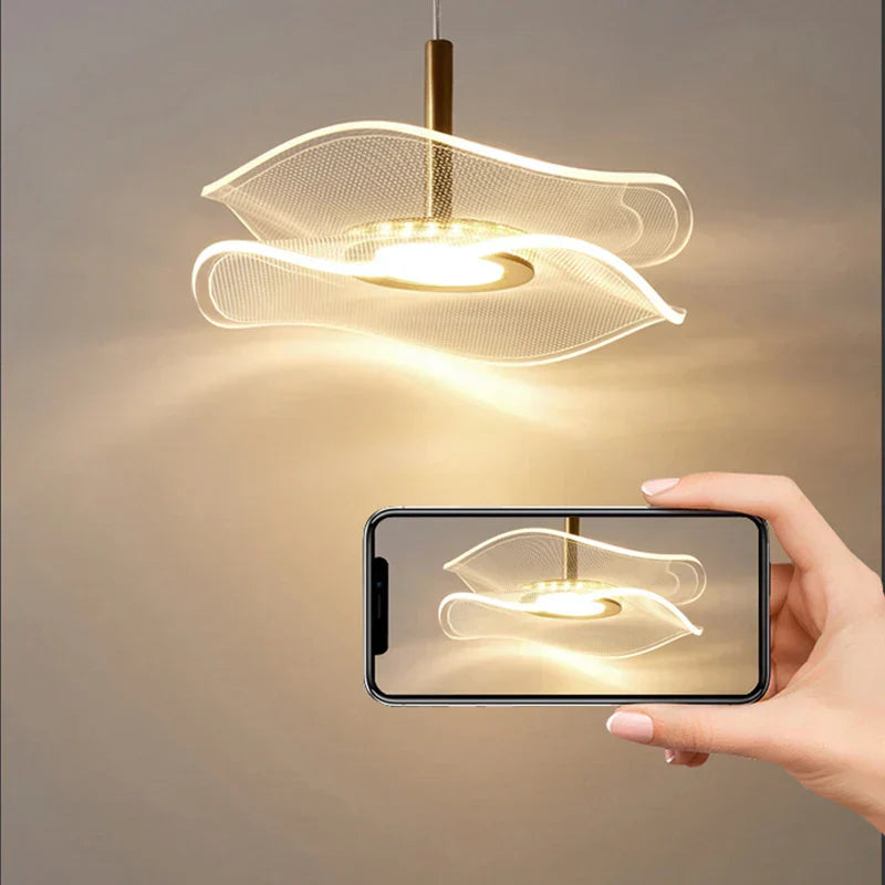 مصباح تعليق LED من DecorBites™ - مصباح إضاءة داخلي بتصميم نورديك لديكور المنزل