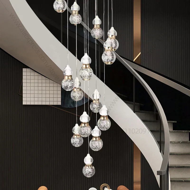 مصباح تعليق LED من DecorBites™ بتصميم قرع لغرفة المعيشة العصرية البسيطة