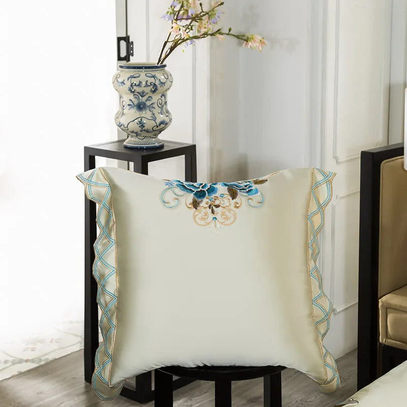 DecorBites™ 200S Embroidery Egyptian Cotton Bedding Set Queen King Linens