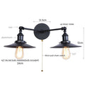 DecorBites™ Dual Head Pink LED Wall Light for Bedroom Decor & Hotel Industrial Style