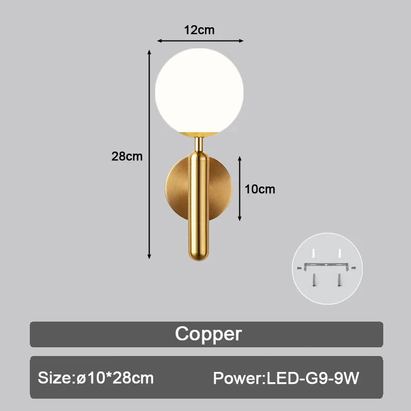 DecorBites™ LED Wall Sconce with G9 Bulb for Indoor Lighting in Black Gold