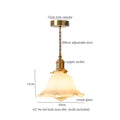 DecorBites™ Cream Glass Copper LED Pendant Lamp for Kitchen Bedroom Living Room