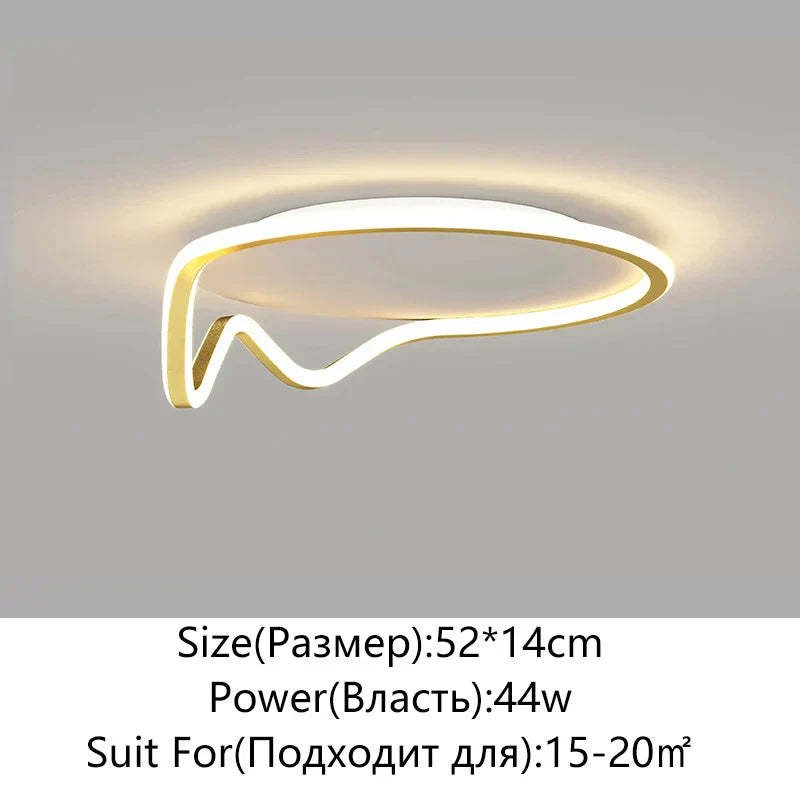 مصباح سقف LED دائري Geometry من DecorBites™ لديكور المنزل