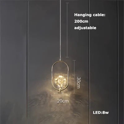 DecorBites™ Crystal LED Ceiling Chandelier - Dimmable Art Deco Pendant Light