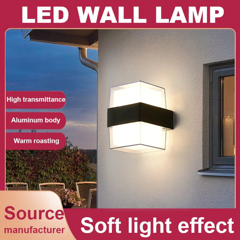 DécorBites™ Applique Murale LED pour la Maison et le Jardin, Luminaire d'Escalier Étanche