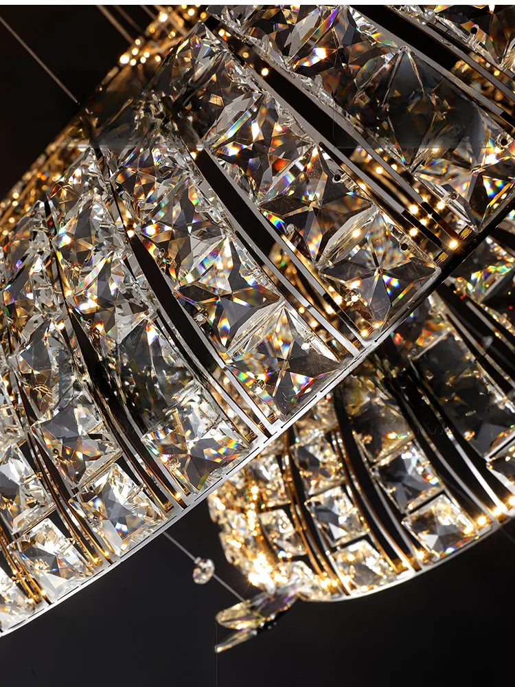 DecorBites™ Crystal Butterfly Pendant Light: Italian Postmodern Luxury Lamp for Villa Duplex Building