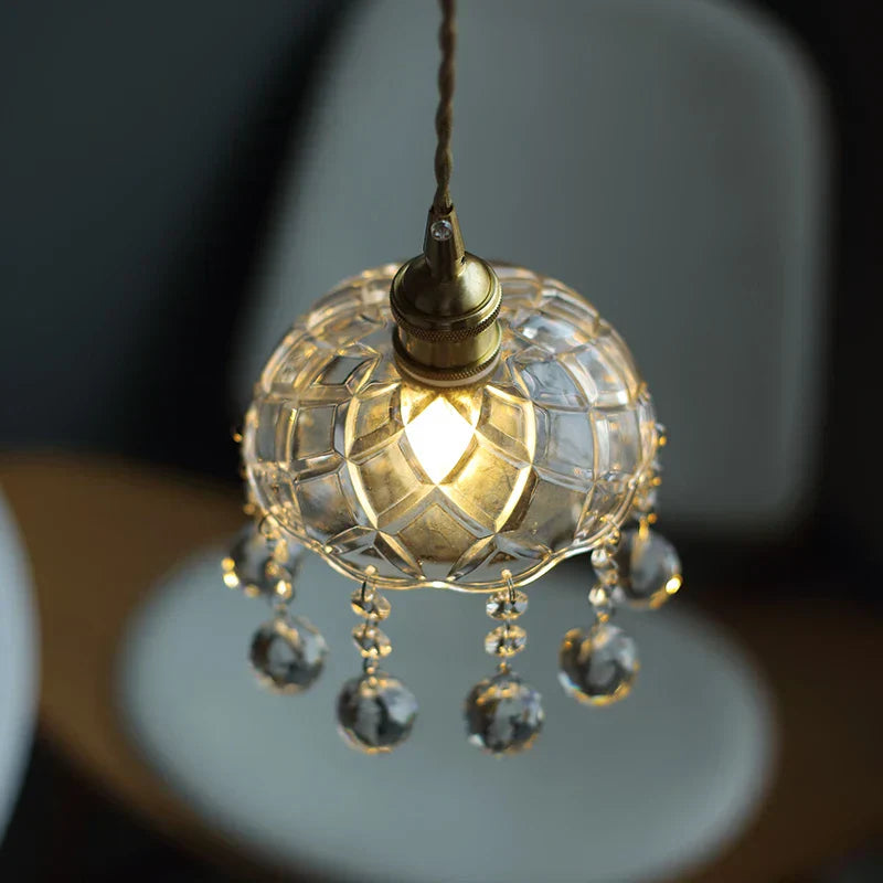 DecorBites™ Clear Glass LED Pendant Lights for Home Decor and Lighting