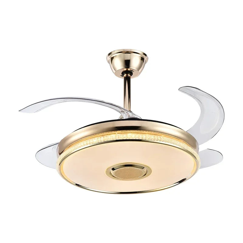 DecorBites™ 90 Modern Ceiling Fan with Bluetooth Speaker, LED Light, and Remote Control