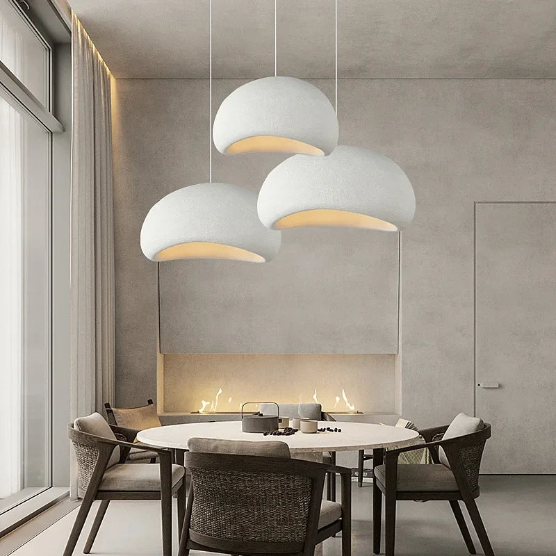 DecorBites™ LED Wabi Sabi Chandelier: Modern Minimalist Pendant Light for Home, Dining, Living Room