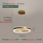 Modern White Ring LED Pendant Light