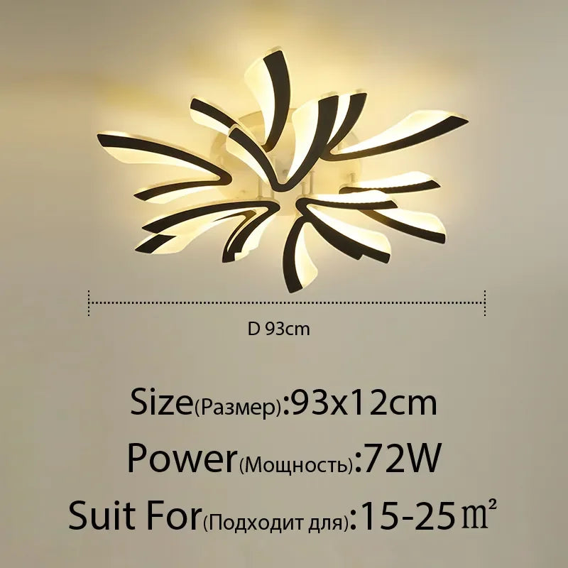 ثريا سقف LED DecorBites™ مع جهاز تحكم عن بعد لديكور المنزل