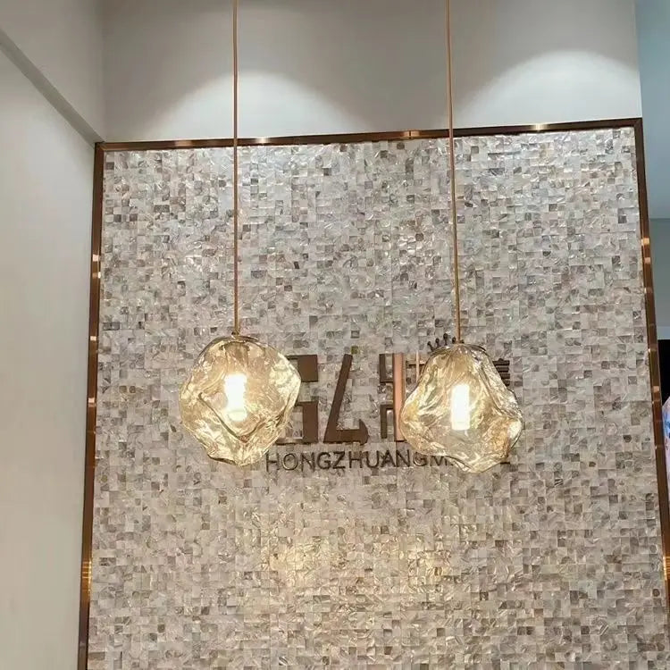Modern Lava Sculptural FRP Pendant Light