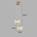 DecorBites™ Lotus Leaf Pendant Lights: LED Art Chandelier for Restaurant and Bedroom