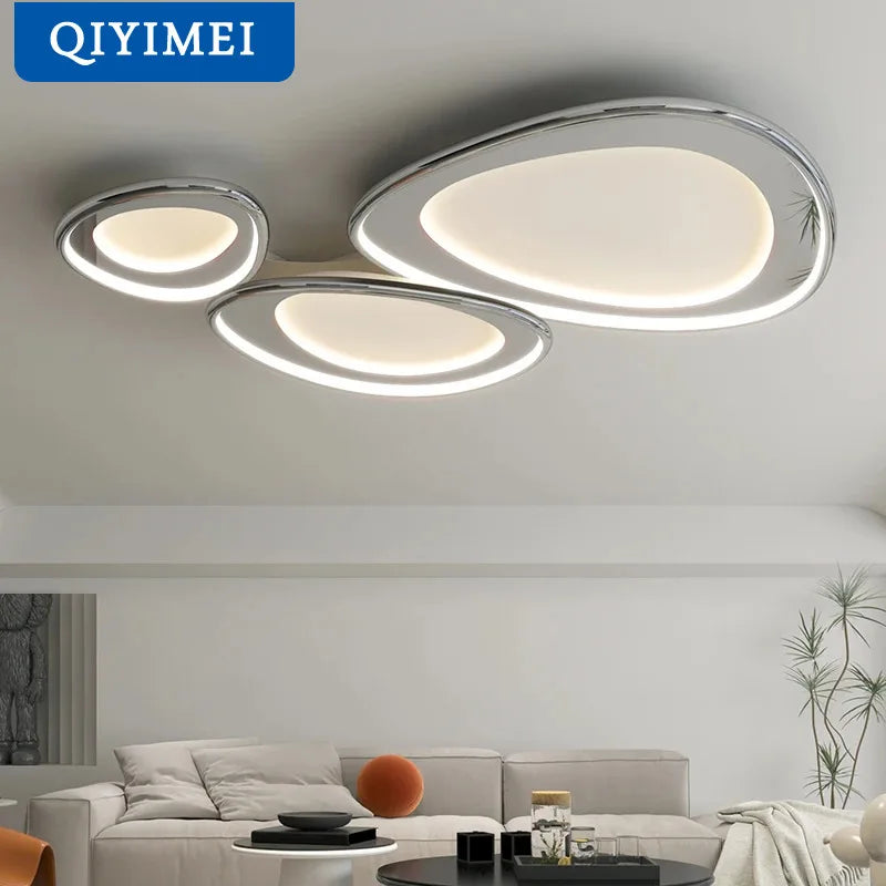 DecorBites™ ثريات LED أبيض كروم تركيبات إضاءة المطبخ إضاءة منزلية عصرية