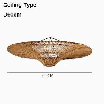 DecorBites™ Handmade Rattan Wicker Chandelier for Home and Shop Decor