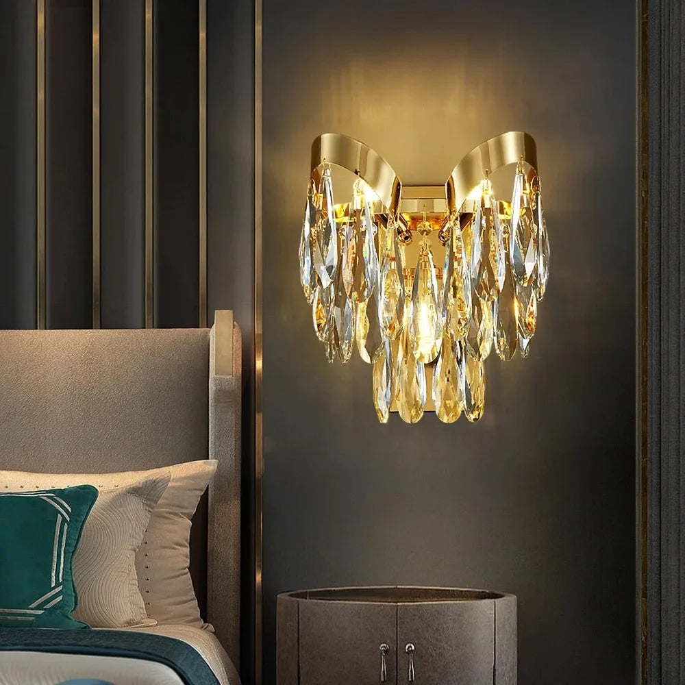 DecorBites™ LED Sunflower Crystal Ceiling Chandelier for Home Decor and Lighting Fixture