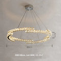 DecorBites™ Crystal LED Pendant Lights Chrome Steel Modern Luxury Fixtures