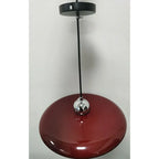 French Cream Flying Saucer Metal Pendant Light