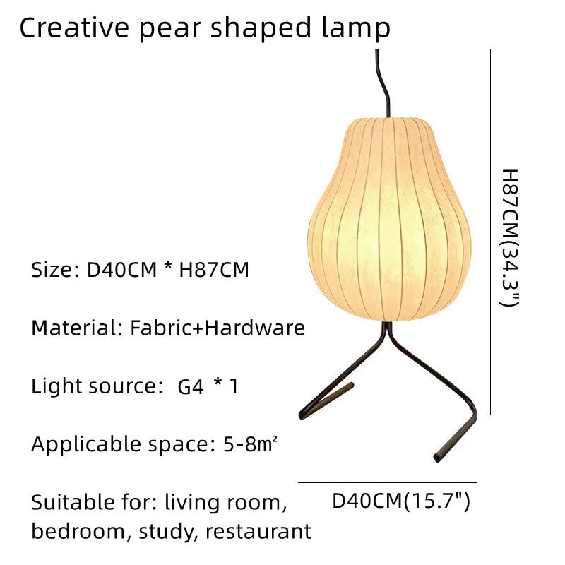 مصباح أرضي LED على شكل كمثرى من DecorBites™ لديكور المنزل والإضاءة في غرفة المعيشة وغرفة النوم وغرفة الطعام والدراسة