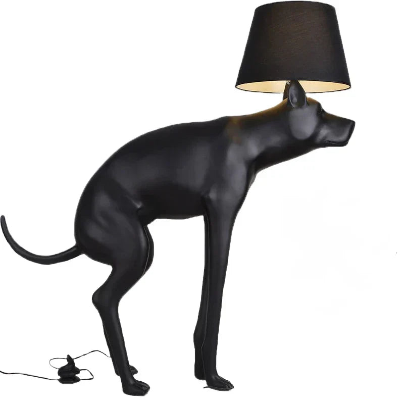 DecorBites™ Big Dog LED Floor Lamp Black Dog Table Lamp E27 for Living Room