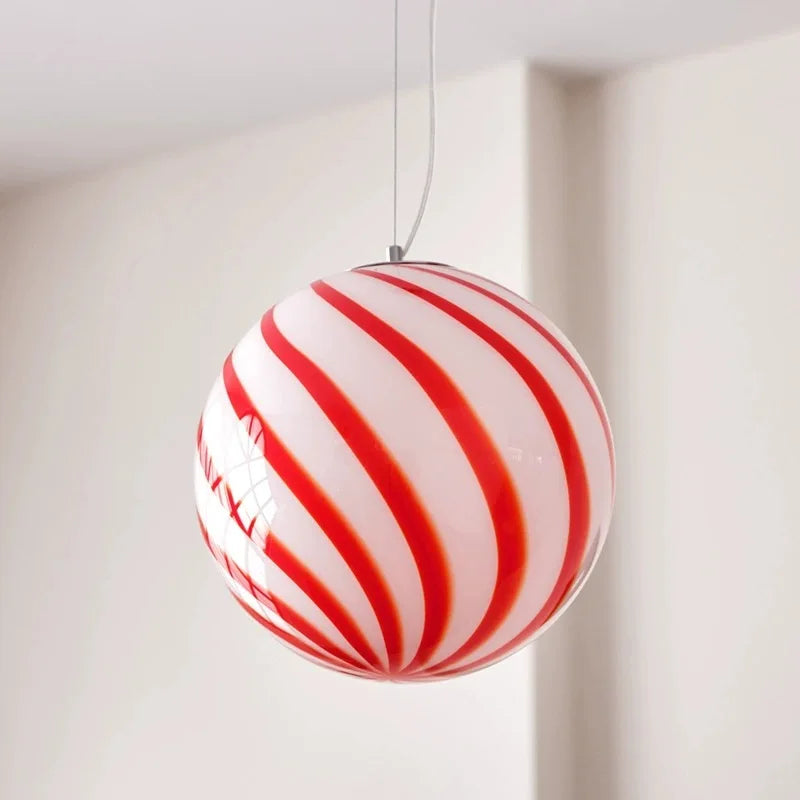 Modern Colorful Glass Ball Pendant Light