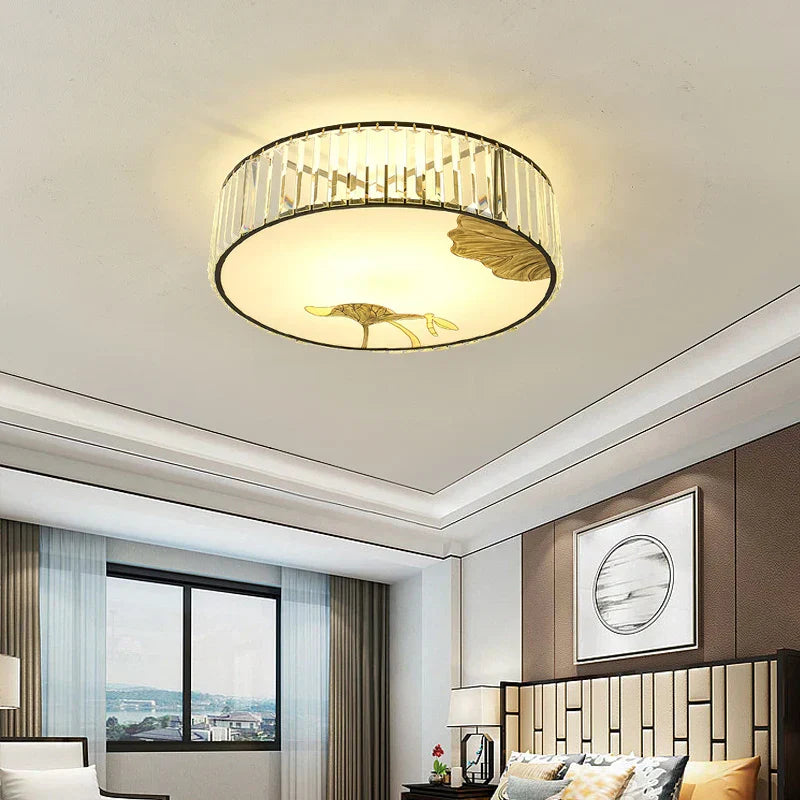 DecorBites™ Crystal Chinese Style Ceiling Light for Living Room and Bedroom