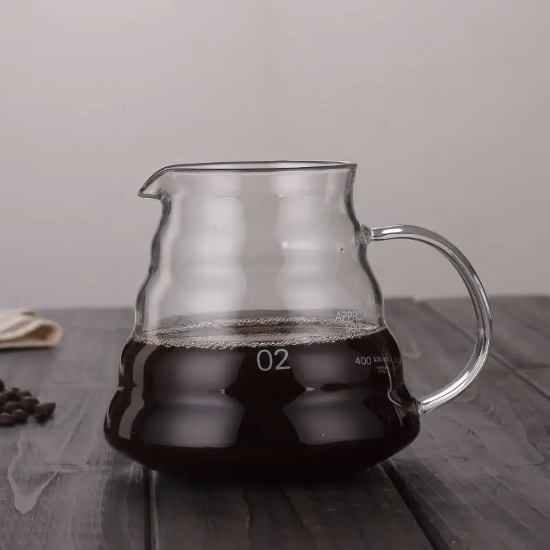 DecorBites™ Cloud Shaped Glass Coffee Kettle Heat Resistant Teapot 360/600/800ml