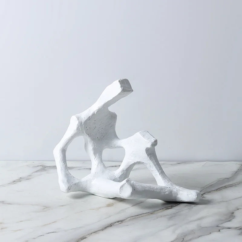 DecorBites™ Abstract Skeleton Decor Figure Sculpture | Home Decoration Figurine