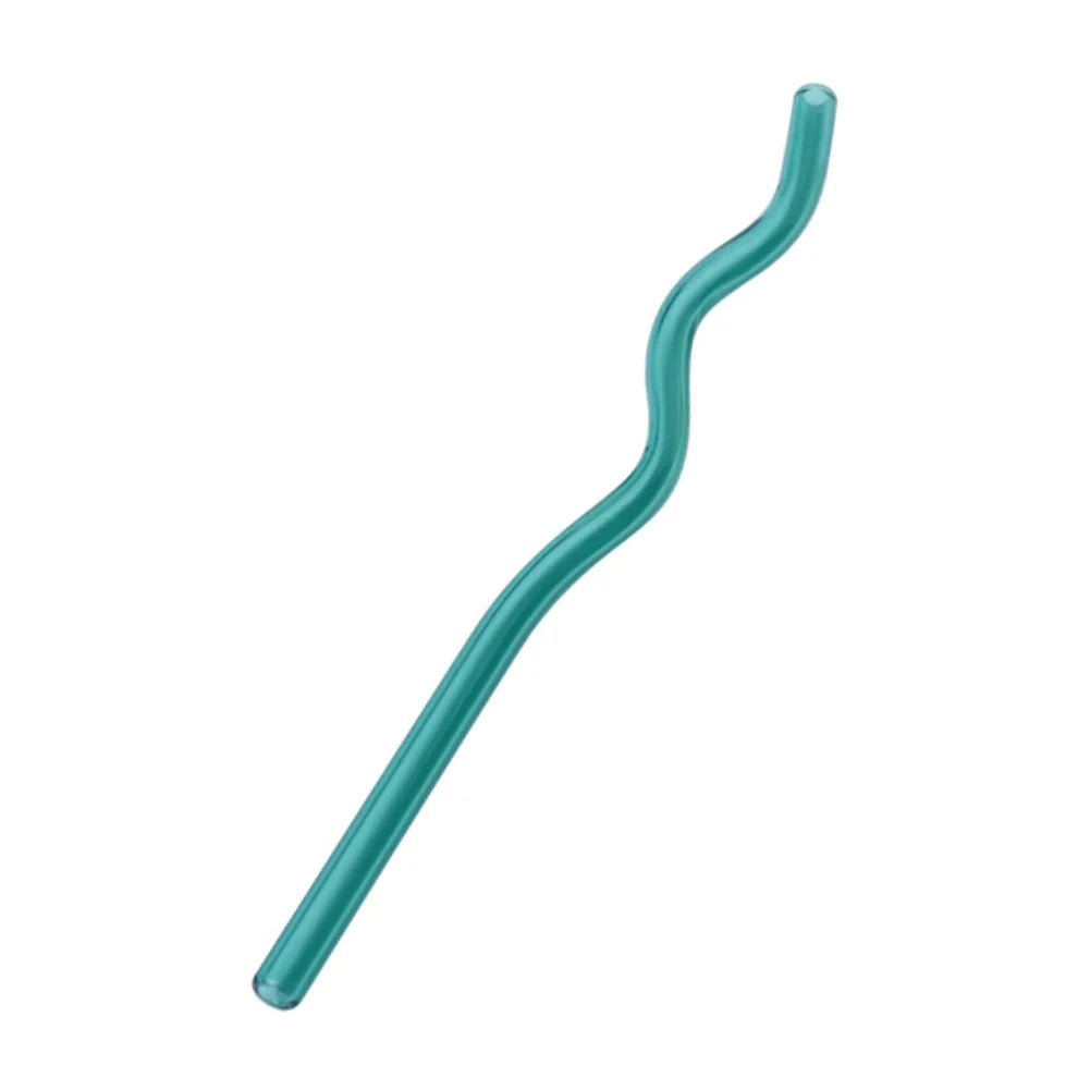DecorBites™ Glass Straws Set - Eco-Friendly Reusable Colorful Drinking Tubes