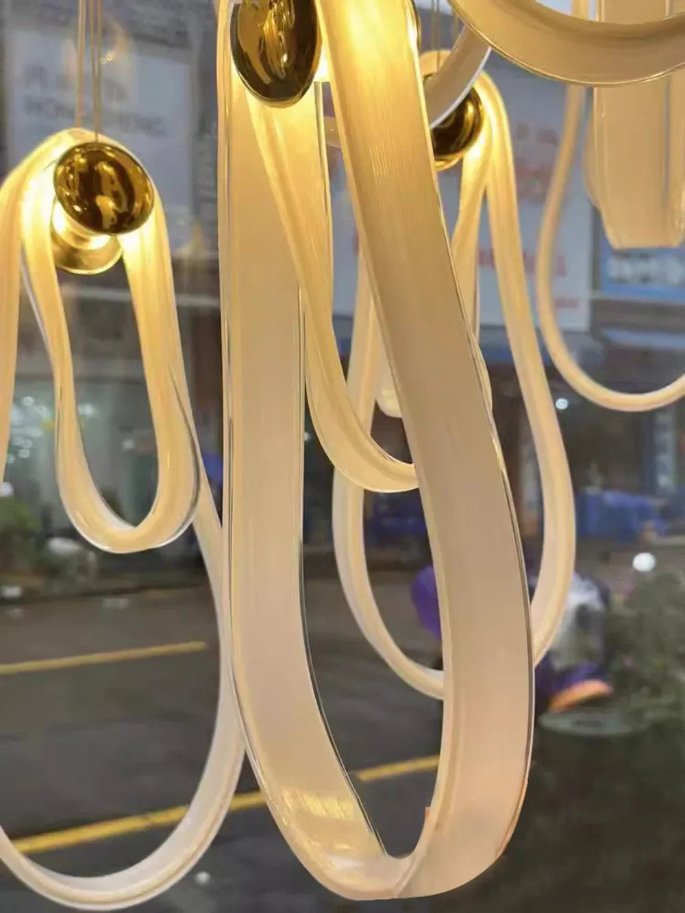 ثريا معلقة LED من DecorBites™ لغرفة المعيشة وغرفة الطعام، تركيبات إضاءة فاخرة