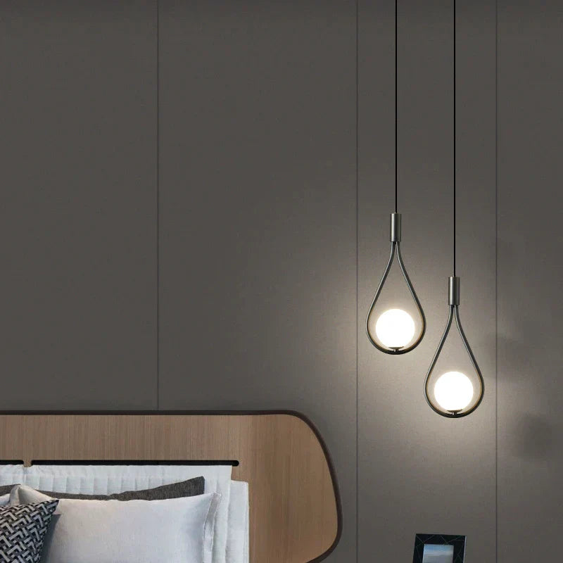 DecorBites™ Glass Ball Pendant Lamps for Home Kitchen Bar Decor & Wall Sconce