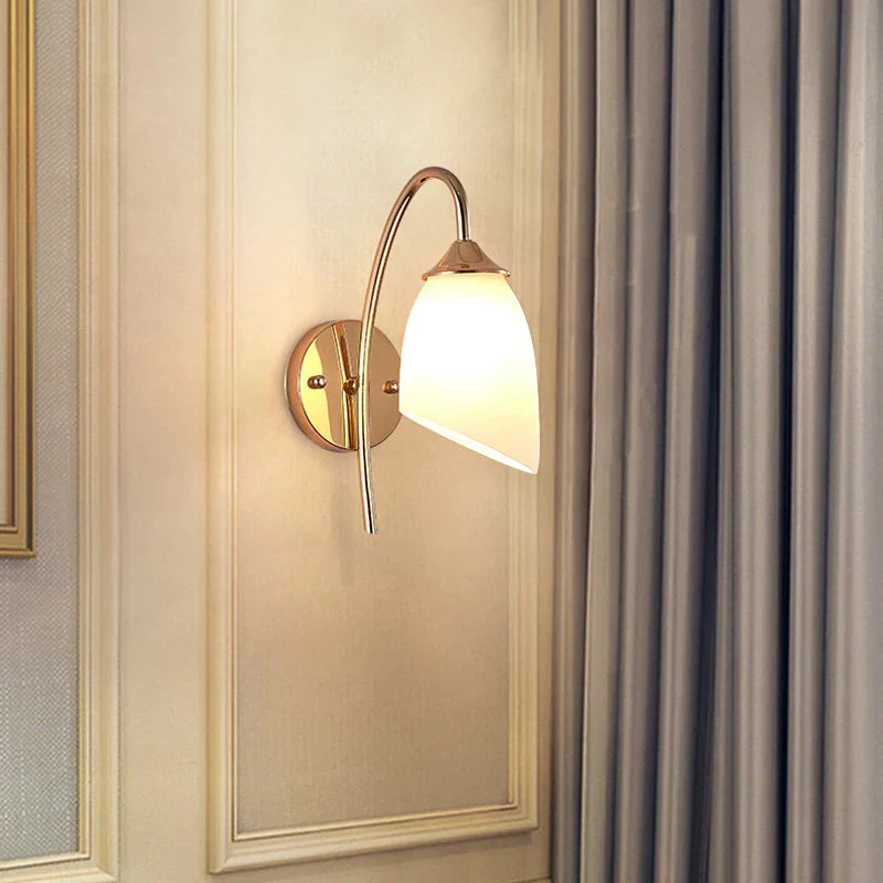 أباليك حائط زجاجية ذهبية DecorBites™ لغرف النوم، للفنادق، وغرف المعيشة، والممرات، والسلالم