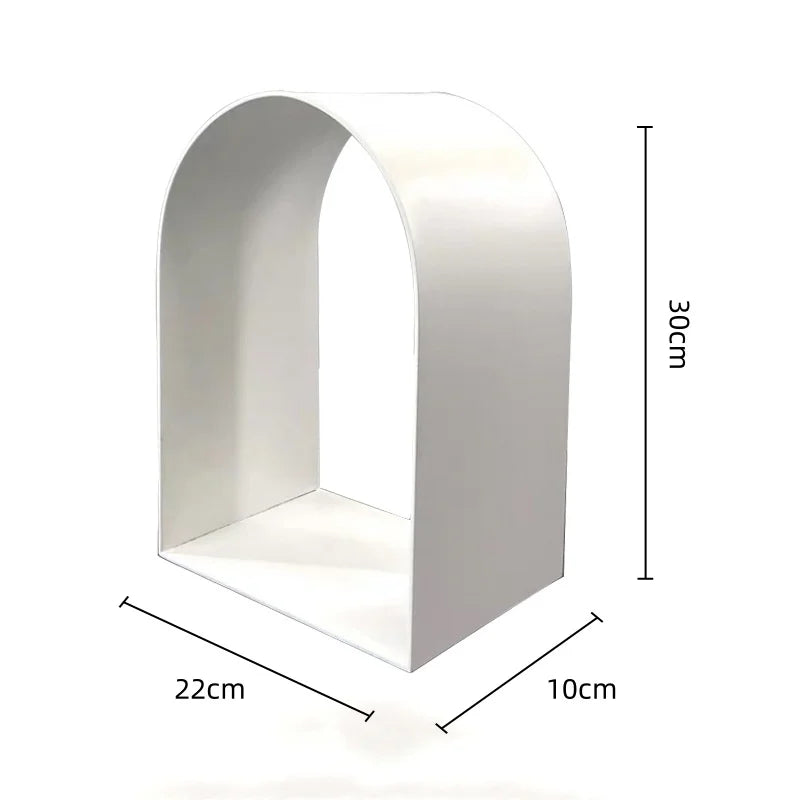 DecorBites™ Golden Arches Metal Sculpture Room Decoration Geometric Handicraft Figurine