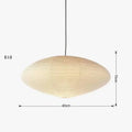 DecorBites™ مصباح معلق ياباني وابي سابي LED E27 سقف ورق الأرز معلق من نوجوتشي أكاري