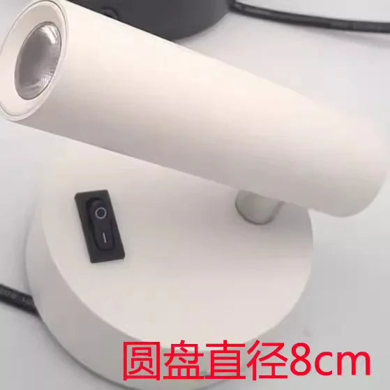 DecorBites™ Adjustable Bedside LED Wall Lamp for Modern Hotel Guest Rooms