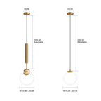 Nordic Gold Linear LED Pendant Light