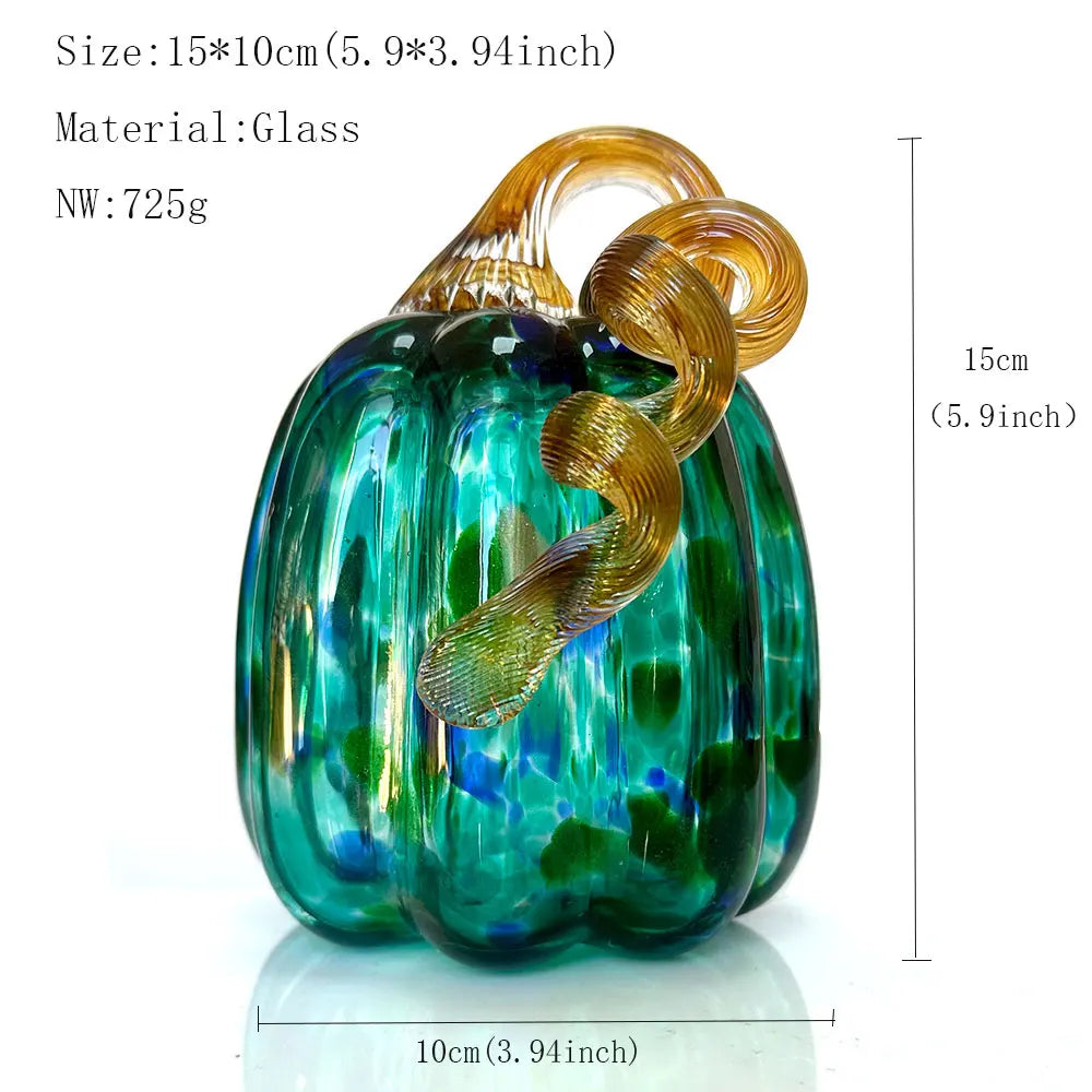 Figurines de citrouilles en verre faites à la main DecorBites™ Statues de collection Décoration d'intérieur